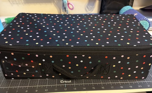 Creative Memories RAINBOW DOTS Border Maker Organizer w/2inserts!MINT CONDITION