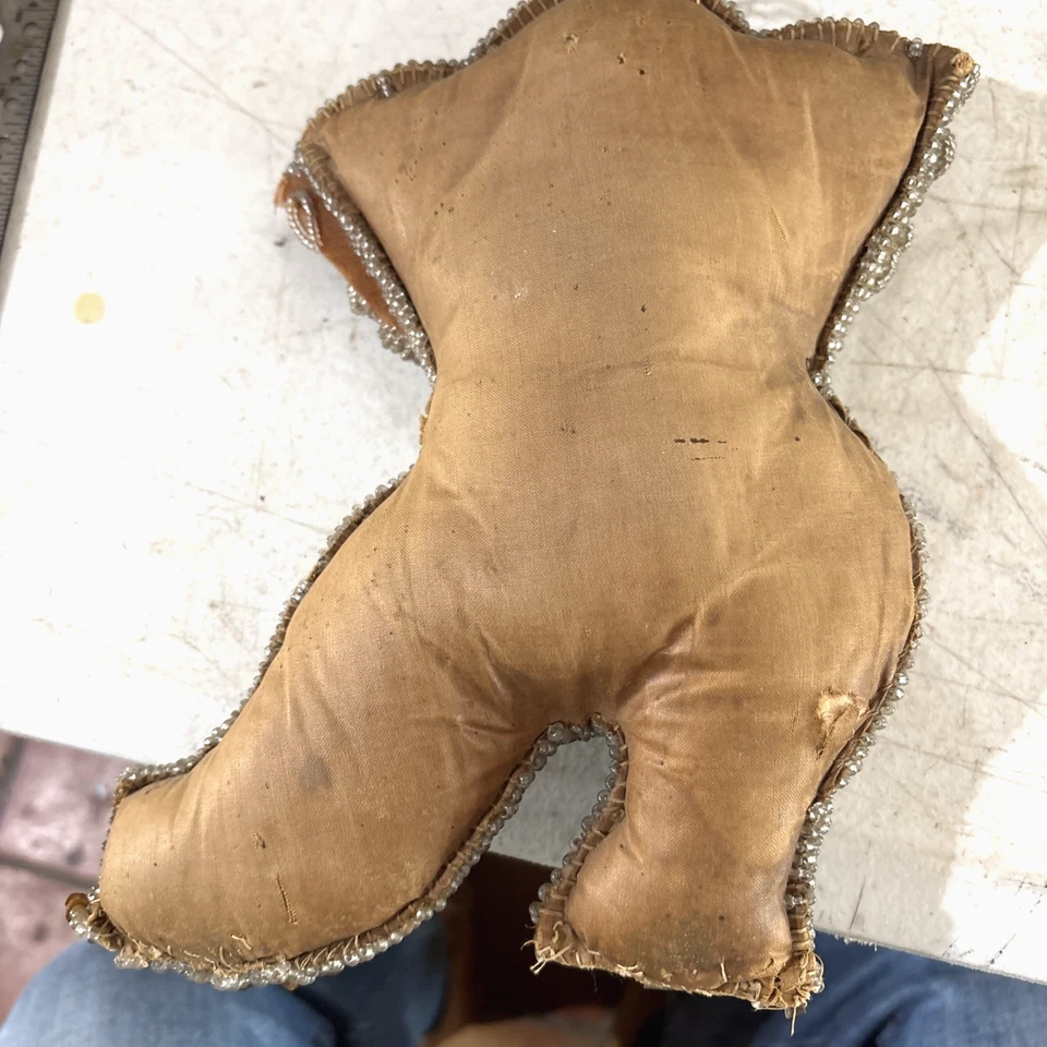 Антикварные сапоги из бисера ирокезы прихоть индейцы булавка подушка 19 век - Изображение 4 из 4