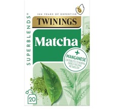 Image of Twinings Superblends Super Green Matcha 20 Tea Bags 40g