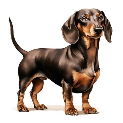 3x Sticker Dackel Autoaufkleber 9x9cm Teckel Dachshund Hund Süß Set