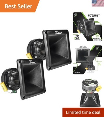 Professional 2x TPT-DH175 Horn Drivers - 1'' Exit, 500 Watts, High Sensitivity