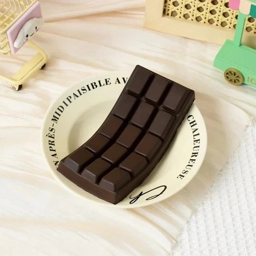 Simulated Chocolate Squeeze Toy PU Soft Slow Rebound Stress Relief Desk Fidget