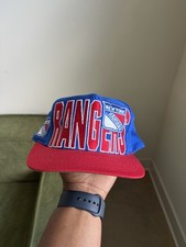 New York Rangers Wool Snapback Hat Cap 90s NHL Vintage