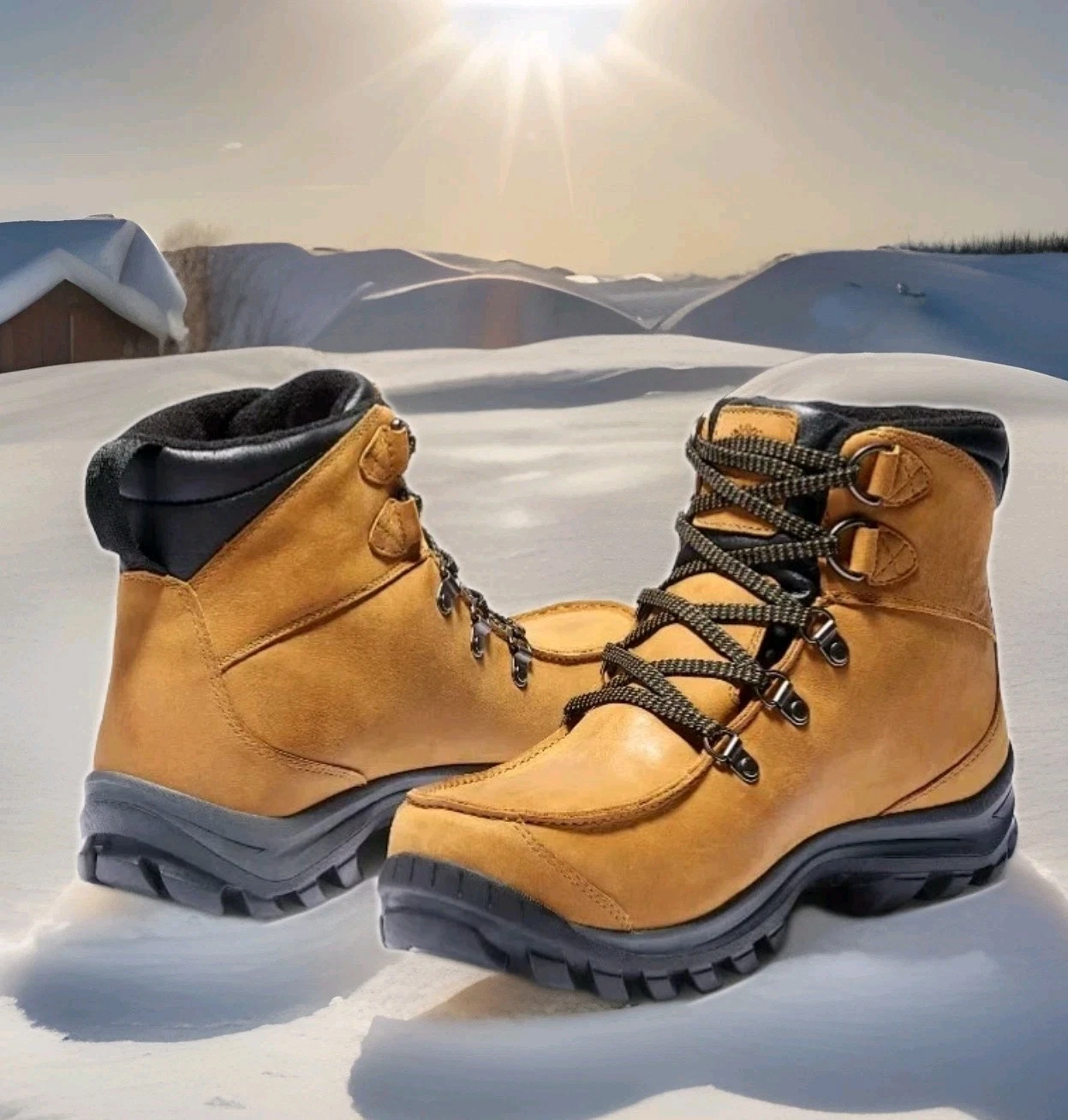 Mens Timberland Chillberg Waterprof Insulated Premium Leather Hiking Boot Sz 8.5