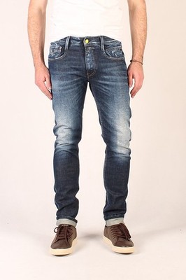 Neue Replay Herrenjeans  M914Y 619 590 007 ANBASS, Blau, Slim fit
