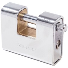 Image of Master Lock Armoured 80mm Zinc Body Shutter Padlock
