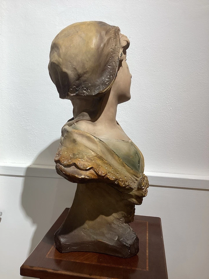 Statue Art Nouveau Buste Femme Citti - Photo 2/4