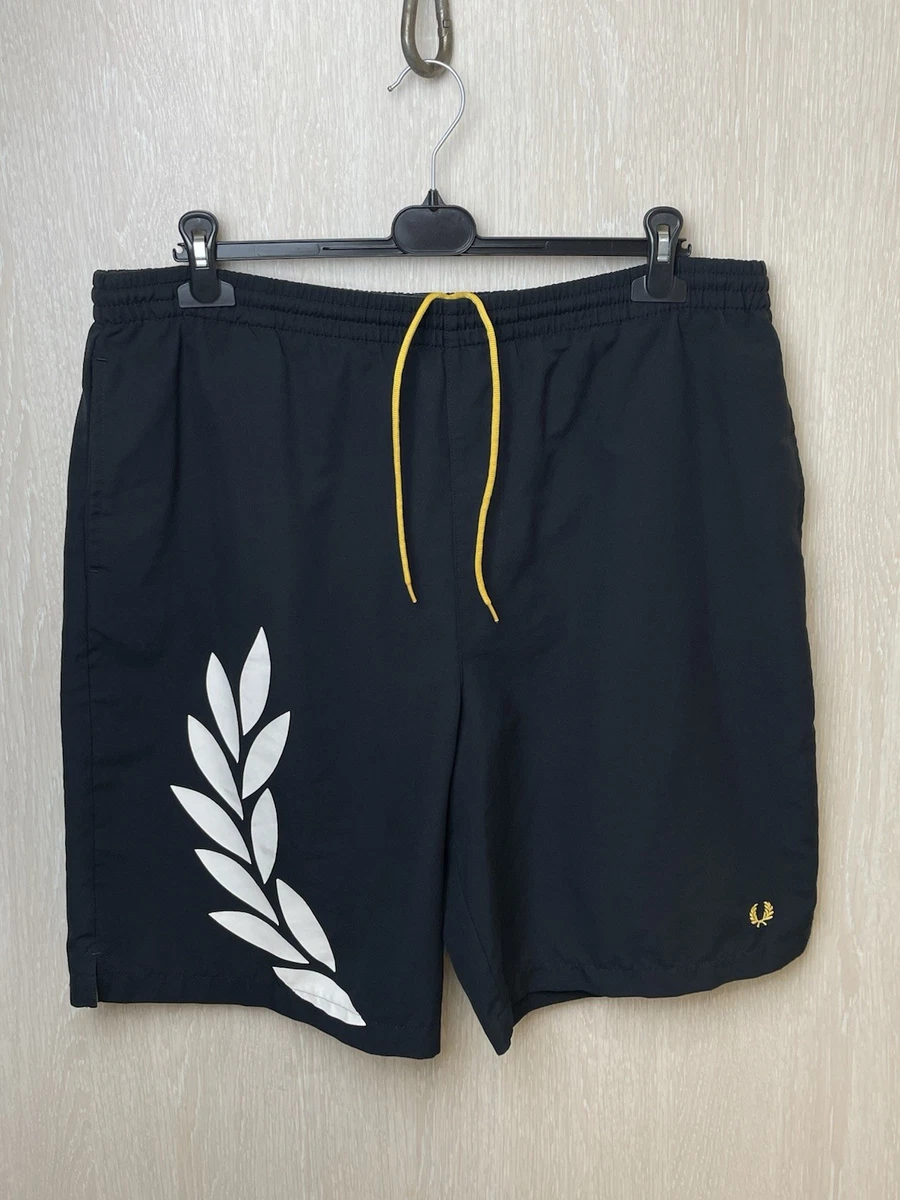 Short Fred Perry Femme – Bleu Marine, Taille 12, Satin, Neuf Avec étiquettes