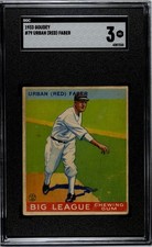 1933 GOUDEY  URBAN (RED) FABER  #79  SGC 3