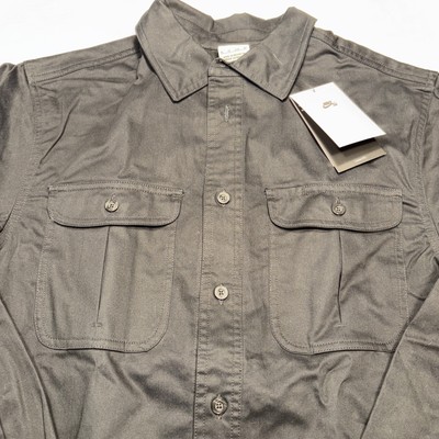 Nike SB Tanglin Woven Skate Button-Up LongSleeve Top Sz
