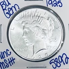 1925 BU UNCIRCULATED SILVER PEACE DOLLAR AUTHENTIC U.S. MINT FREE SHIPPING 5892