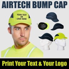 Personalised Printed Custom Air Tech Bump Cap Head Protection Workwear Hard Hat