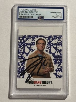 JOHNNY GALECKI SIGNED AUTO RC Cryptozoic The Big Bang Theory #CS