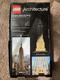 LEGO ARCHITECTURE: Empire State Building # 21002 Complete Set w/Box and Manual