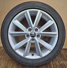 1 original Skoda Fabia III Rapid Alufelge 7x16 ET46, 5JA601025B Antia 215/45 5mm