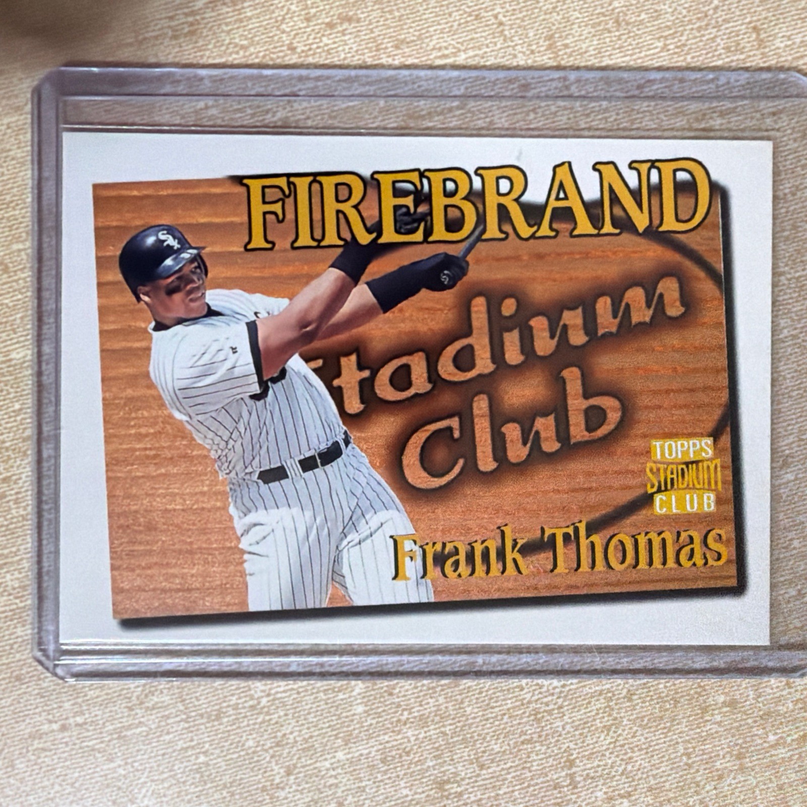1997 Topps Stadium Club - Firebrand Frank Thomas #FB 9 Redemption Card Very Rare