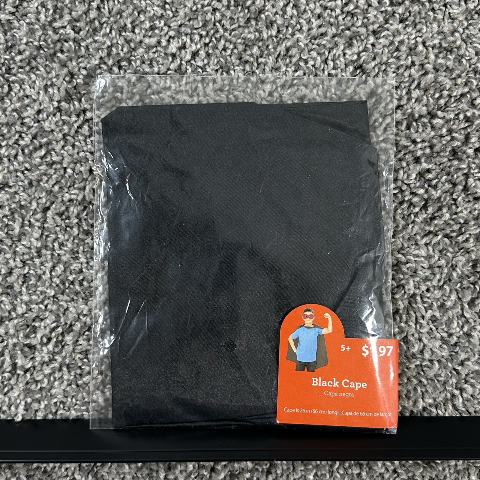 26" Child Black Cape ~ HALLOWEEN SUPERHERO, VAMPIRE, MAGICIAN KID COSTUME CAPE