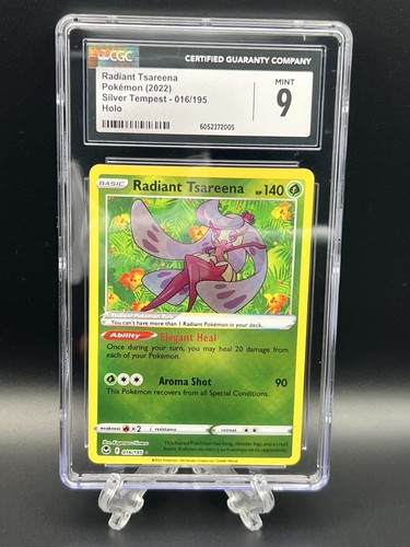 Radiant Tsareena 016/195 Silver Tempest Holo Radiant Rare CGC 9 Pokémon TCG - Picture 1 of 2
