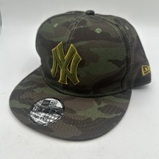 New York Yankees New Era 9FIFTY Snapback Hat Camo MLB Baseball OSFM Retro Y2K