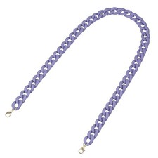 Acrylic Purse Strap,35.4" Matte Bag Chain Replacement Purple