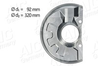 Spritzblech Ankerblech Vorderachse Links FÜR Volvo S40 I (644) - AIC 71355