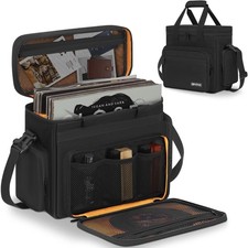 IBVIVIC Vinyl Record Carrying Bag Fits 7/10/12" Records, Travel Storage Case ...