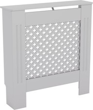 Vida Designs Oxford Radiator Cover White - Small - H82xW78xD19cm, 0123
