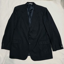 Vintage Aquascutum of London Blazer Regent 100 Collection Coat Made in USA Navy