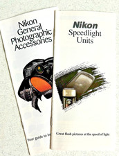 Nikon Brochures General Photographic Accessories  SpeedLight Units, NOS Rare 