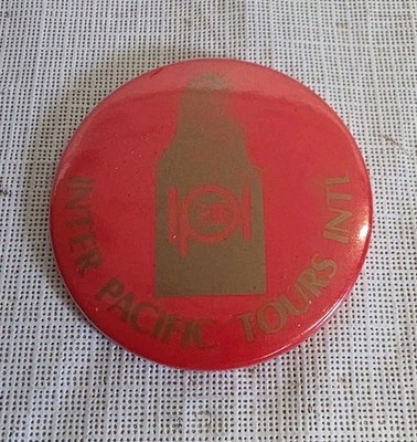 Inter Pacific Tours Intl Travel Agency Pin Button 2.25 In