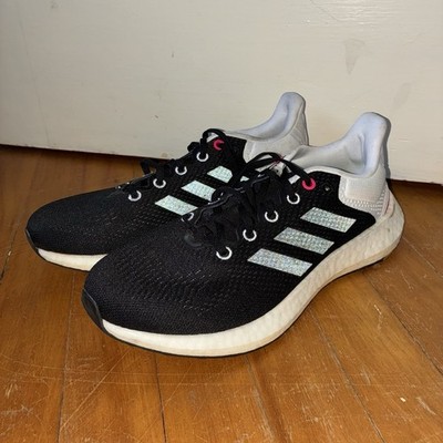 ADIDAS Pureboost 21 Running Shoes Black/White WOMEN Size 9 GX8088
