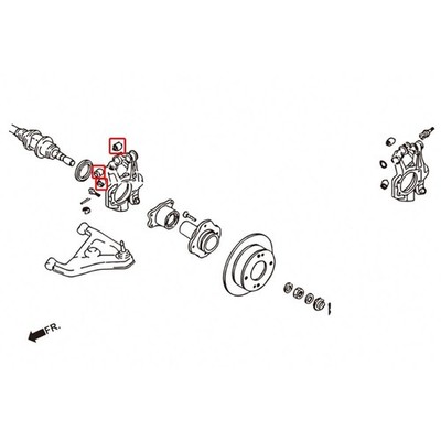 Megan 6PCs Rear Knuckle Hub Bushing HR For Nissan S13 S14 S15 Z32