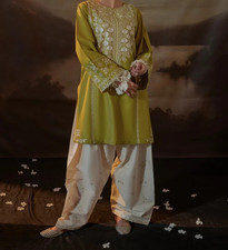 Embroidered - 2 Pieces - Stitched Pakistani Outfit Cotton