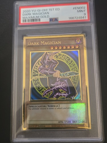 Yu-Gi-Oh TCG Dark Magician 1st Edition Premium Gold Rare MAGO-EN002 PSA 10