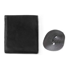 Zanzariera finestra adesiva nera 130x150 cm con nastro in velcro