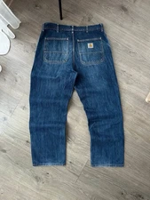 VTG Carhartt Simple Denim Distressed Faded Pants