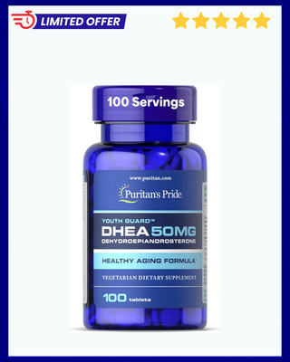 Puritan's Pride DHEA 50Mg Dietary Supplement, Promote Sugar Metabolism 100 Count