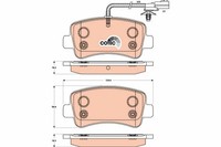 Bremsbelagsatz Scheibenbremse Cotec TRW GDB1903 FüR Renault Opel Master Nissan 3