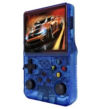 R36S Retro Handheld Video Game Console 64Gb 15000 Games 3.5 In Screen- BLUE
