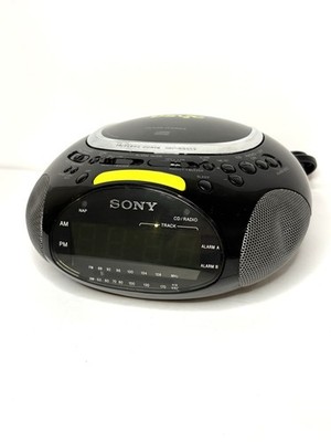 Sony PSYC ICF-CD832 Space Black CD Player, Clock, AM/FM Radio