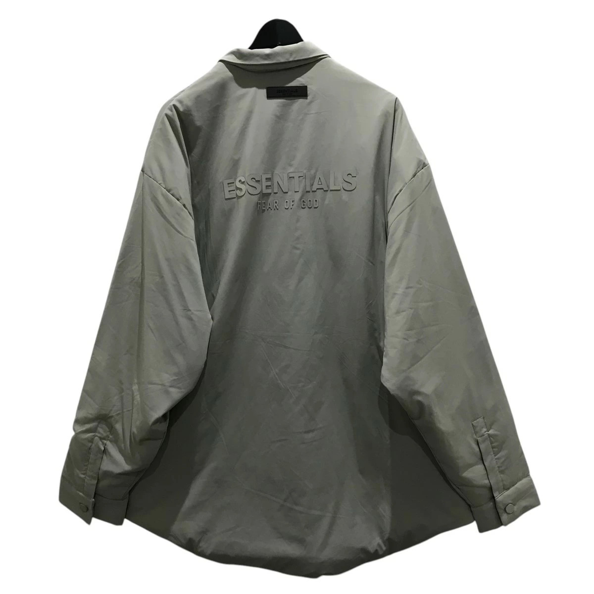 FOG ESSENTIALS Gray Back Logo Filled Jacket Size … - image 2