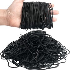 Rubber Bands for Balloon Arches 300pcs Black 4.8inch Large Elastic Bands