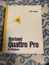 Borland Quattro Pro Version 5.0 Users Guide