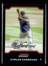 2004 Bowman Chrome Refractor Carlos Zambrano Chicago Cubs #5