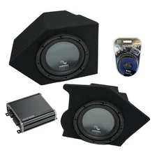 93-02 Pontiac Firebird Coupe Rear Pocket Harmony R104 Dual 10" Sub Box & CXA4001