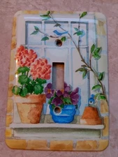 Older Single Toggle Metal Light Switch Plate Cover  FREE SHIPPING!