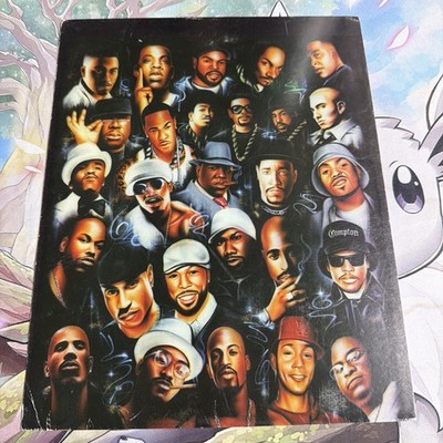 Rap Legends 10x8 Poster Best Rappers 2pac Biggie Nas Andre Eminem Ice Snoop E40