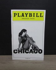 Playbill Chicago Musical Program - Ambassador Theatre Broadway - 2013