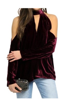 YUMI KIM Damen Merlot Top Für Warm & Kalt #TP16208 XS NWT
