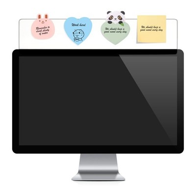Monitor Memo Board Top Mount,18 Monitor Sticky Note Holder,Sticky Boards,Mess...